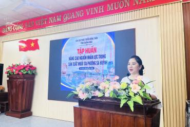TẬP HUẤN NÂNG CAO NGUỒN NHÂN LỰC TRONG SẢN XUẤT MUỐI TẠI SA HUỲNH