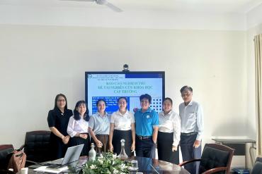 NGHIỆM THU ĐỀ TÀI NGHIÊN CỨU KHOA HỌC CẤP TRƯỜNG ĐỢT 1 NĂM 2026